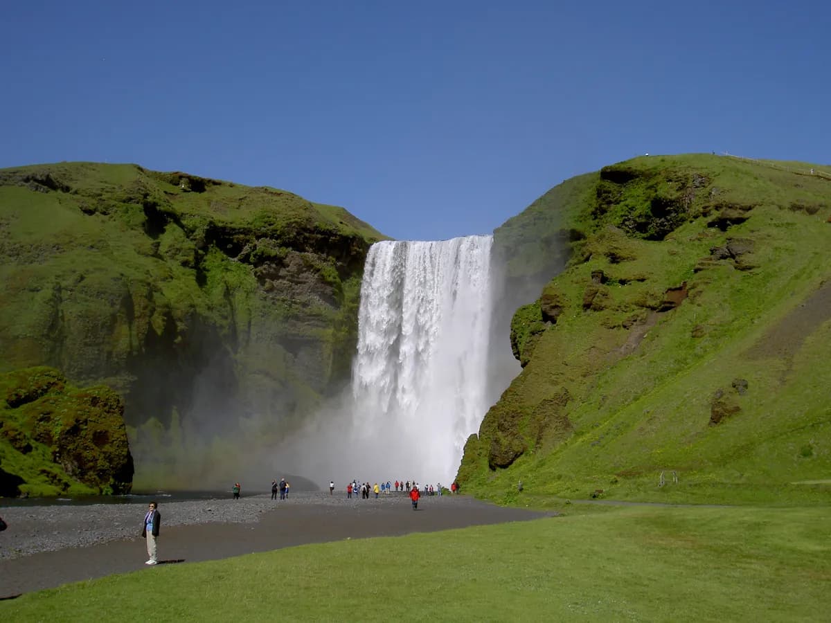 Skógafoss waterfall